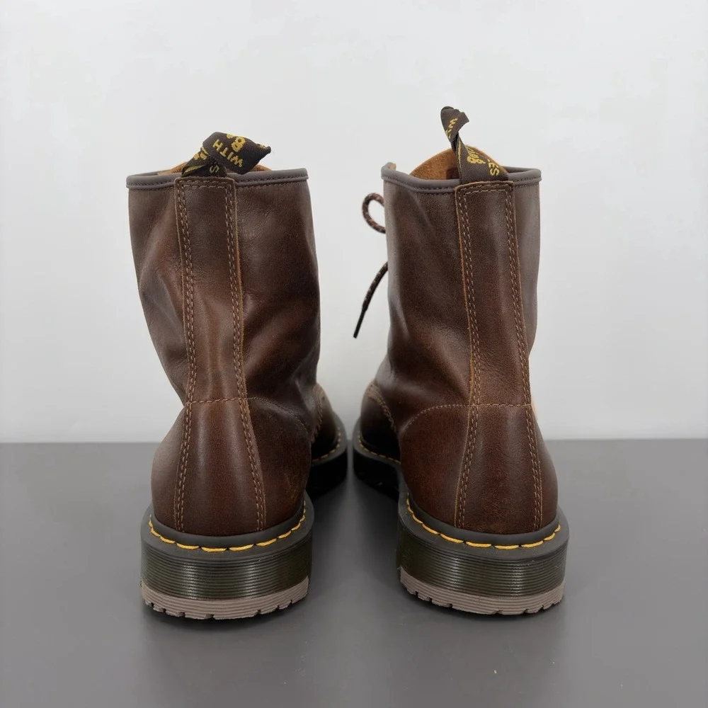 Dr Martens 1460 SR Slip Resistant Boots Men 14 Rustic Combat Work Lace Up Eyelet